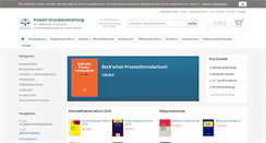Desktop Screenshot of anwalt-grundausstattung.de
