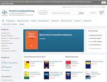 Tablet Screenshot of anwalt-grundausstattung.de